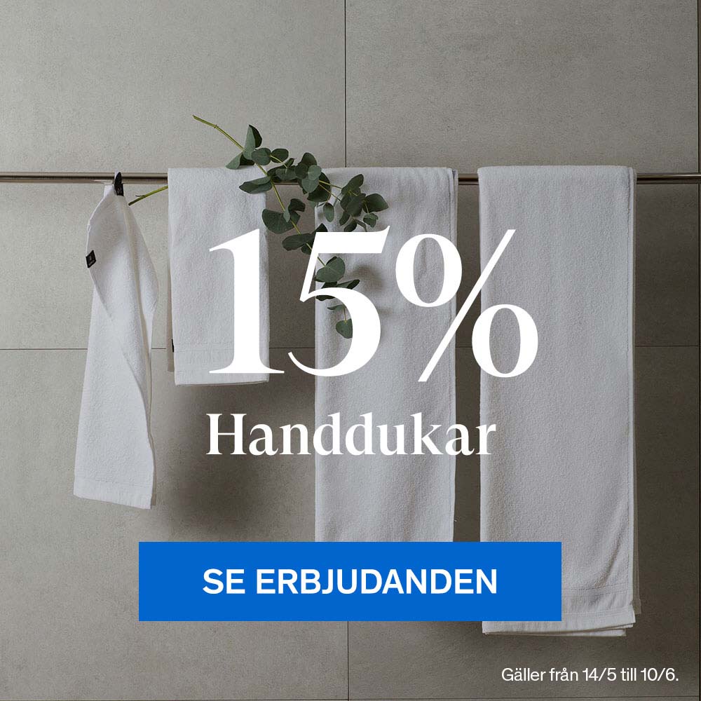 15% rabatt på handdukar från Himla & Gant